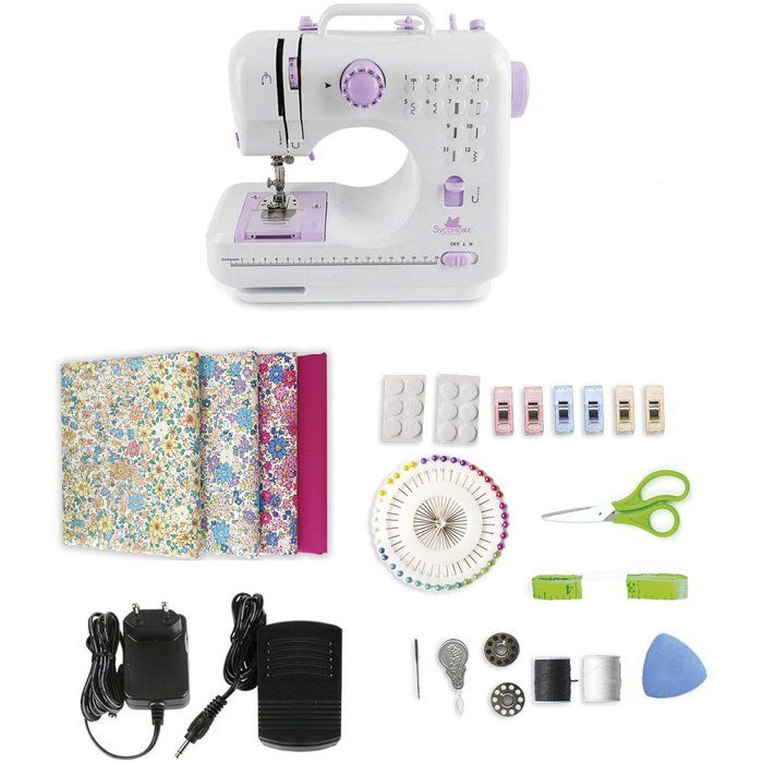Machine à coudre créative - SYCOMORE - Artissimo Style XXL - 4 projets inclus - Accessoires couture