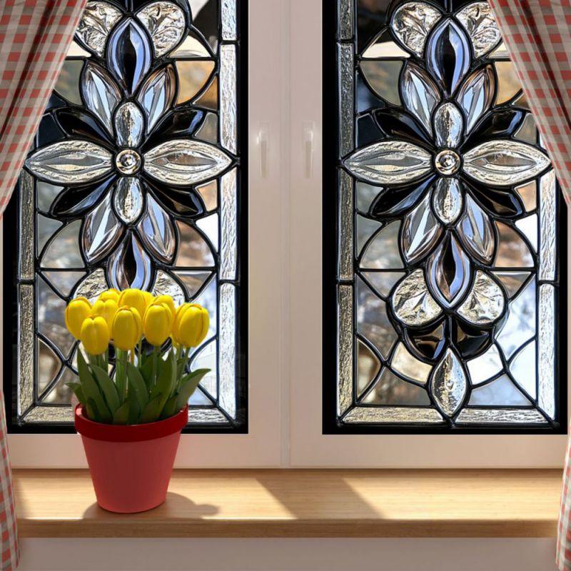 45*100cm Electrostatic Glass Sticker UV Blackout Decorative Window Stickers