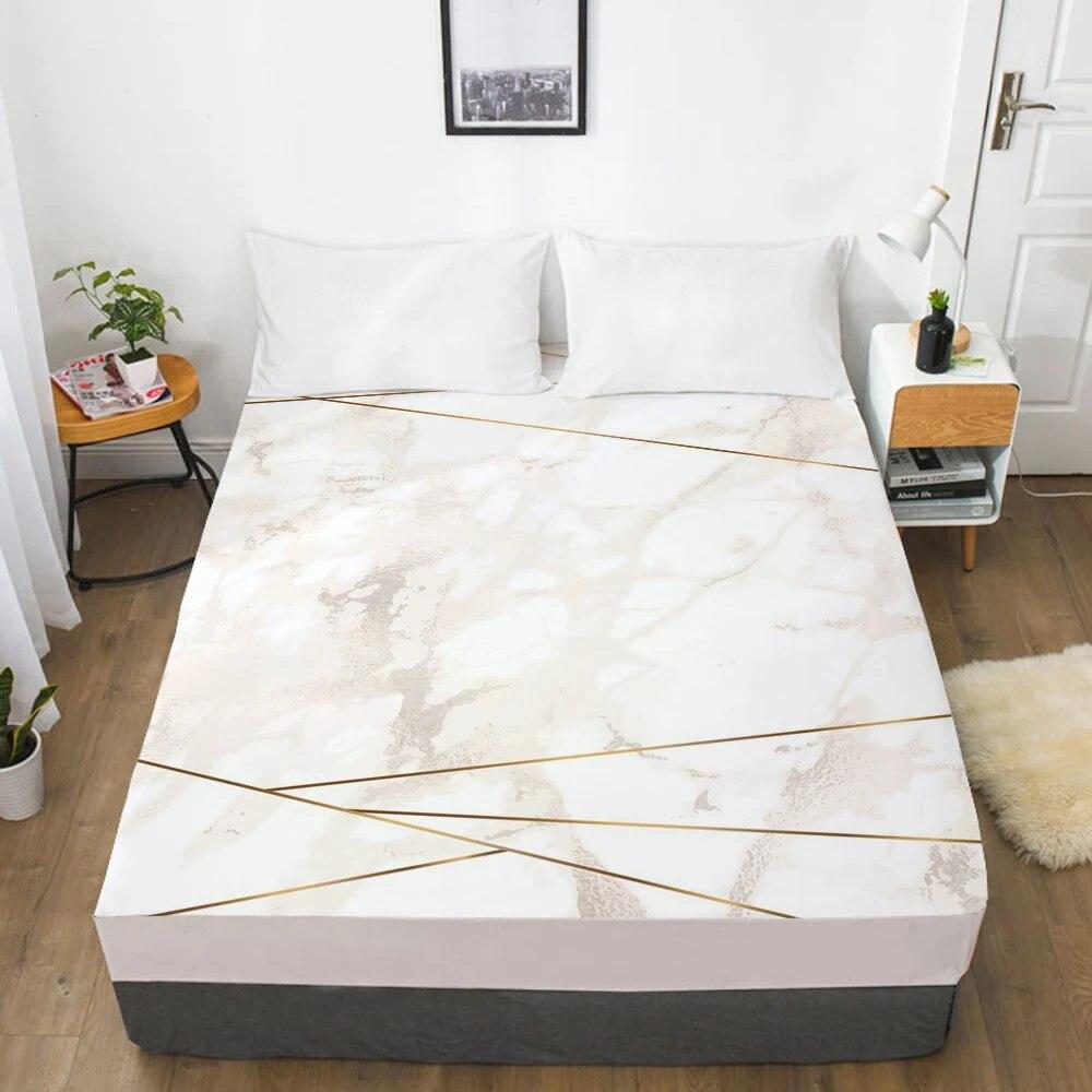 Mattress Cover Fitted Sheets With Elastic Band Bedsheet Bed Sheet Linens 160X200/200X220CM Size 3D Printed Pink Cactus