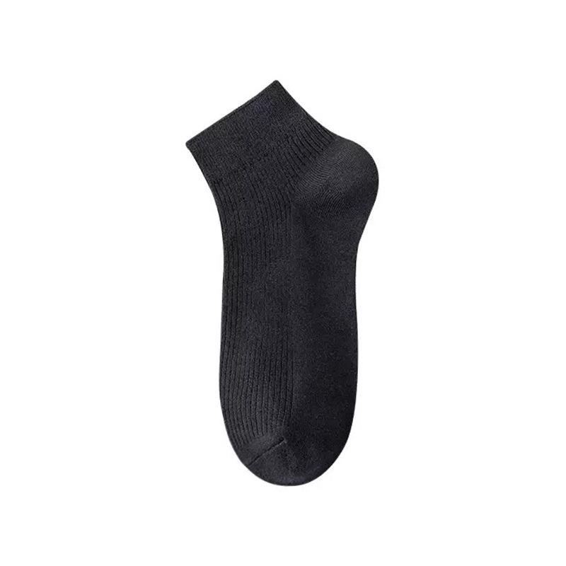 Summer Men's Solid-color Short Socks, Anti-odor and Anti-friction Casual Men's Socks, Breathable and Sweat-absorbing Socks