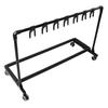 Multi Guitar Stand Metal and EVA Multiple Guitars Display Holder with Wheels for Shops FL 17W
