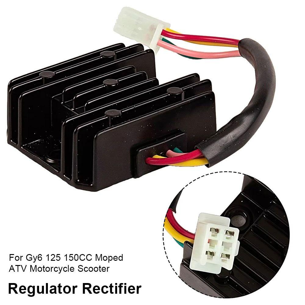 1Pcs 4 Wires Regulator Rectifier 12V Aluminium Full Wave Regulator 4 Pins Motorcycle Scooter Accessory