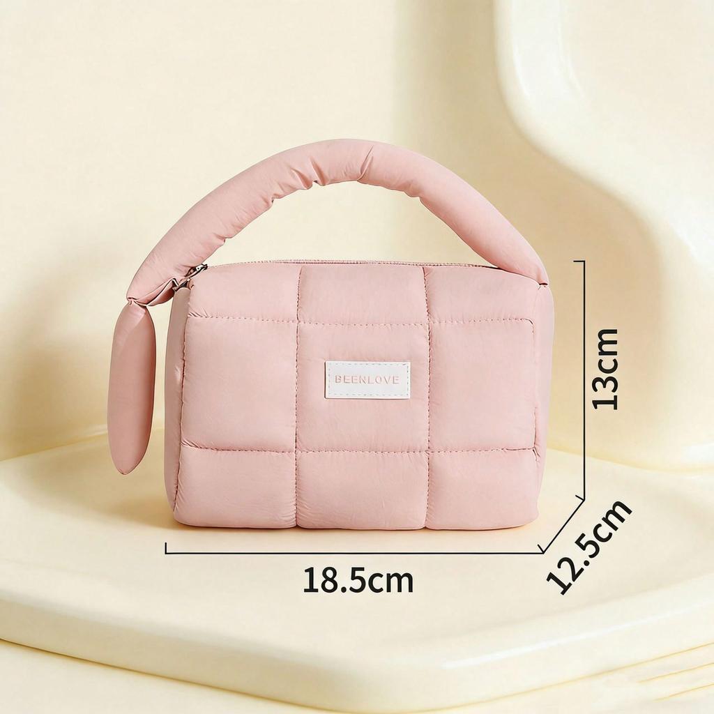 New Cosmetic Bag Portable Portable Large Capacity High Value Candy Color Storage Toilet Bag