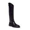 Classics Women Autumn Winter Knee High Boots For Woman's Round Toe Slip-On Flats Square Heels Knight Botas Mujer Leather Boots