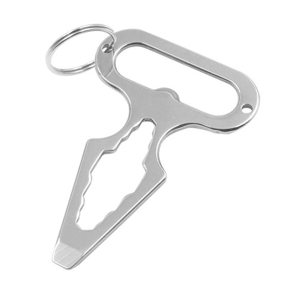 1/2/3Pcs Manual Wrench Keychain with Bottle Opener Compact Design Portable Personal Outdoor EDC Survival Tools
