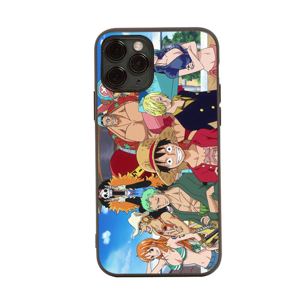 Case for iPhone 16 15 Plus 14 13 12 11 Pro 8 7 6S 6 SE 5S X XR XS Max Realme C30 C33 C31 9I Black Sofe Cover WI75 Anime One Piece