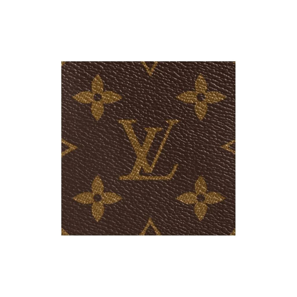 Louis Vuitton Neceser/Bolsa de Cosméticos Grande para Mujer con Estampado Integral y Cierre de Cremallera Marrón