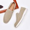 Men's British Style Slip-On Suede Loafers - Genuine Leather Nubuck Casual Shoes