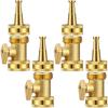 ABJI-High Pressure Hose Nozzle Shutoff Valve Brass Heavy Duty ,Connector For Garden Hose