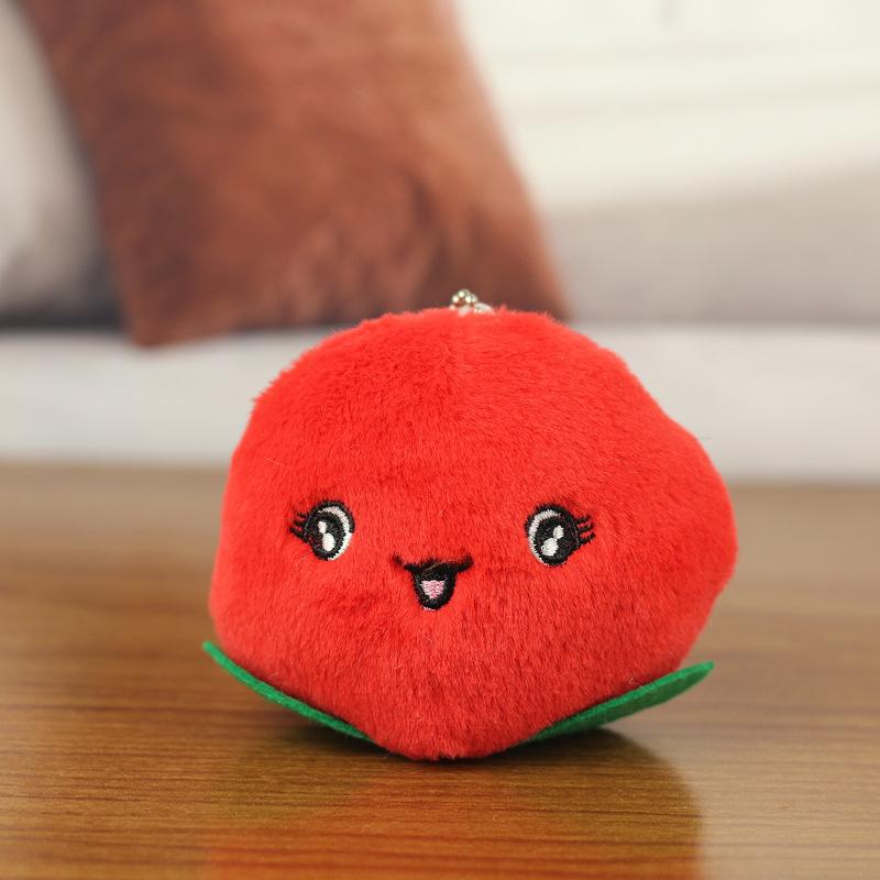 

And Cute Colorful Plush Peach Doll Keychain Ideal For Kids And Alike Collectors красный