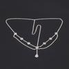 Female Hairbands Headdress Luxurious Drops Claw Chain Accessories for Banquet Wedding Dresses Skirts