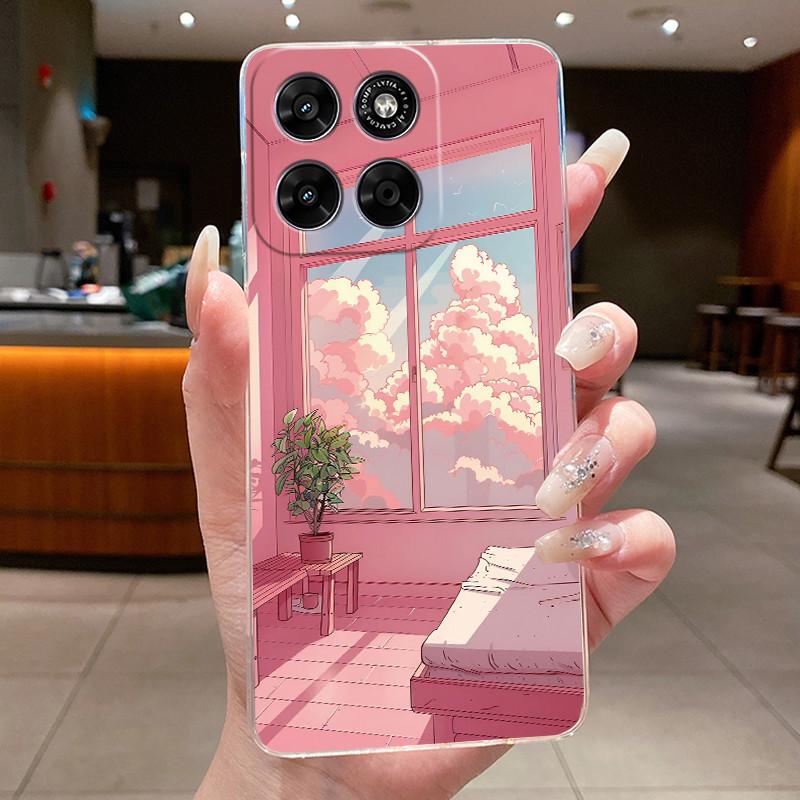 Hülle Für Motorola Moto G67 G77 Ästhetisch Luxuriös Niedlich Cool Jungen Mädchen Weiches Silikon Handyhülle Rückseite Transparentes TPU Gehäuse