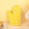 Heat-Resistant Cotton Linen Oven Mitts: Anti-Scald Baking Gloves for Microwave Use