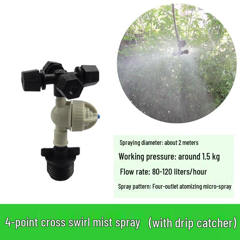 360° Rotating Micro-Spray Upside Down Greenhouse Irrigation Sprinkler