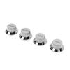 4PCS Polymer Guitar Potentiometer Knob Set Silver/Gold Electric Guitar Accessories  Electric Guitar