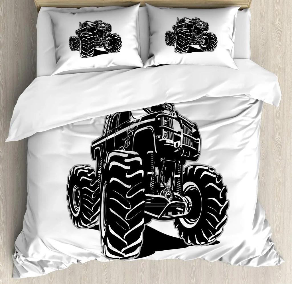 Military Truck Duvet Cover Army Camo for Men Camouflage Car for Kids Boys Bedroom Decoration Green Troop Transport Truck Vehicle