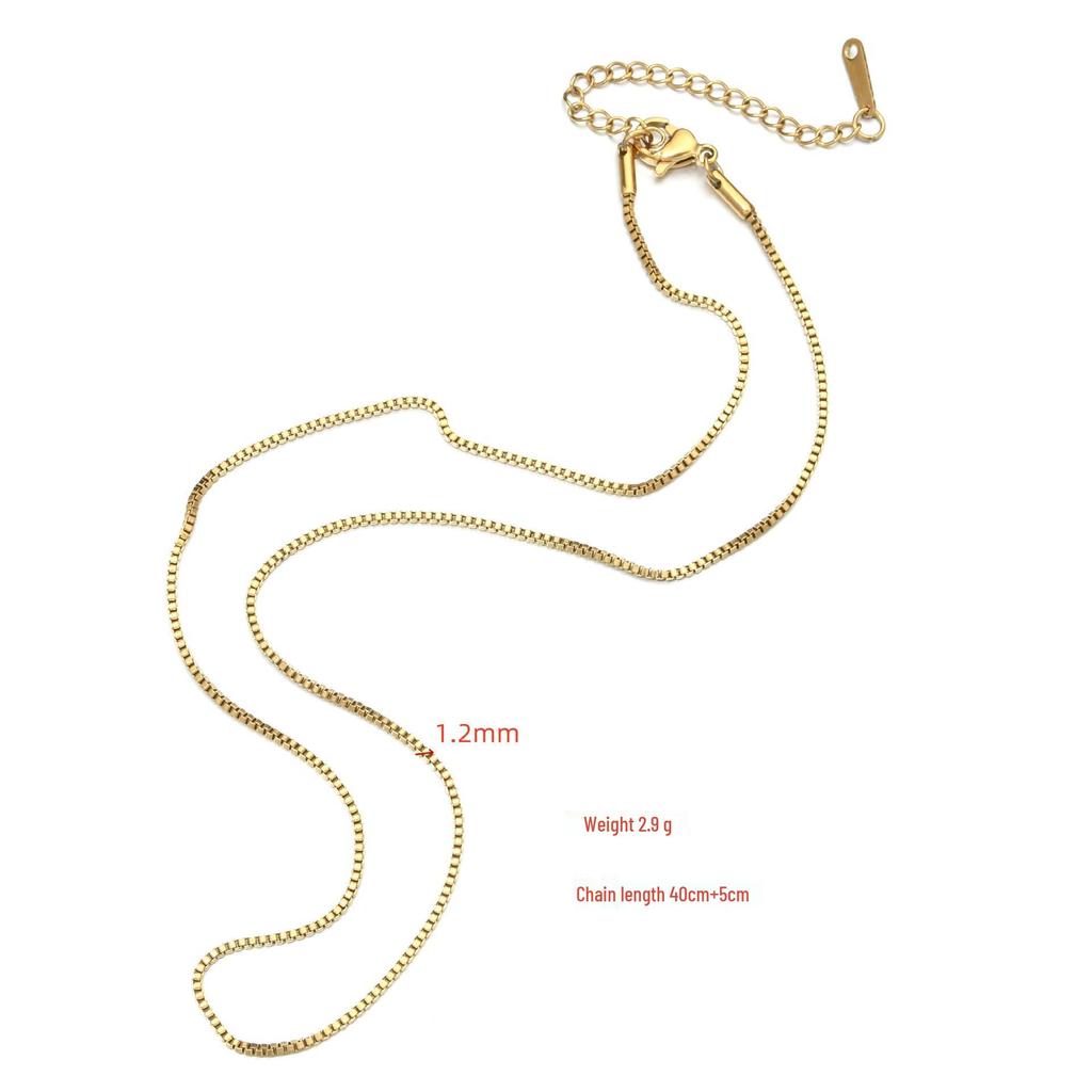 European-American Trendy DIY Temperament Pendant: Stylish Stainless Steel Collarbone Chain