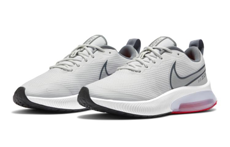Nike Air Zoom Arcadia Abrasion Resistant Low Top Kids' Running Shoes Gray Pink CK0715-011