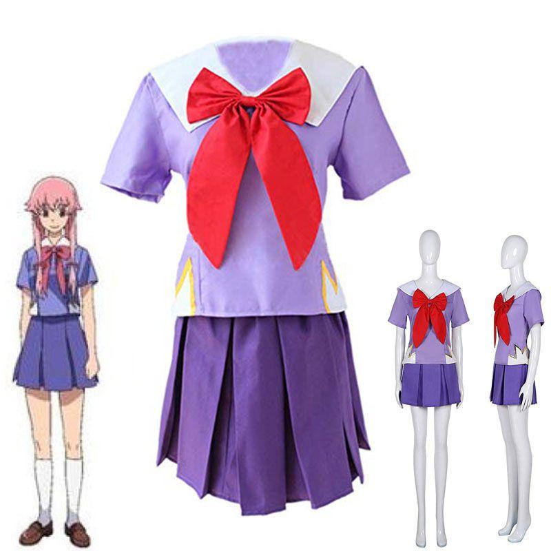 Captivating Future Diary Gasai Yuno Cosplay Costume For Halloween And Parties
