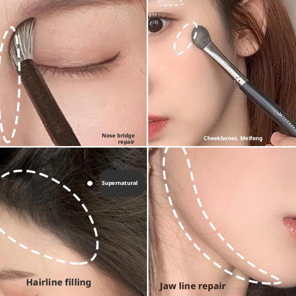 4 Color Contour Makeup Palette Blusher Plate Highlight Powder Bronzer Powder Shadow Kit Nose U8C6