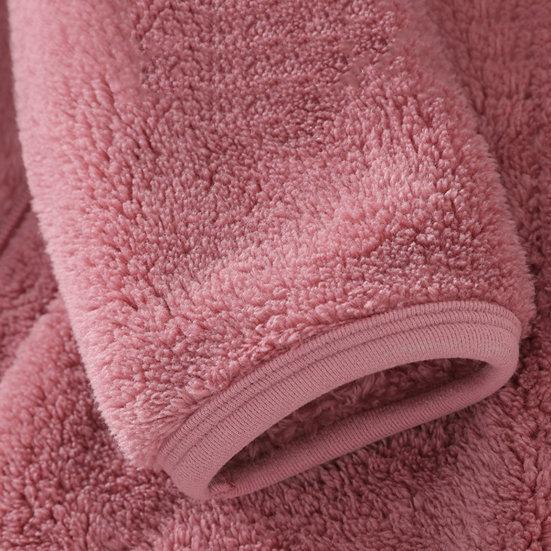 Giacca autunno inverno calda in pile polare con cappuccio a maniche lunghe con cerniera tasche con abbottonatura felpa ispessita cappotto in peluche tinta unita