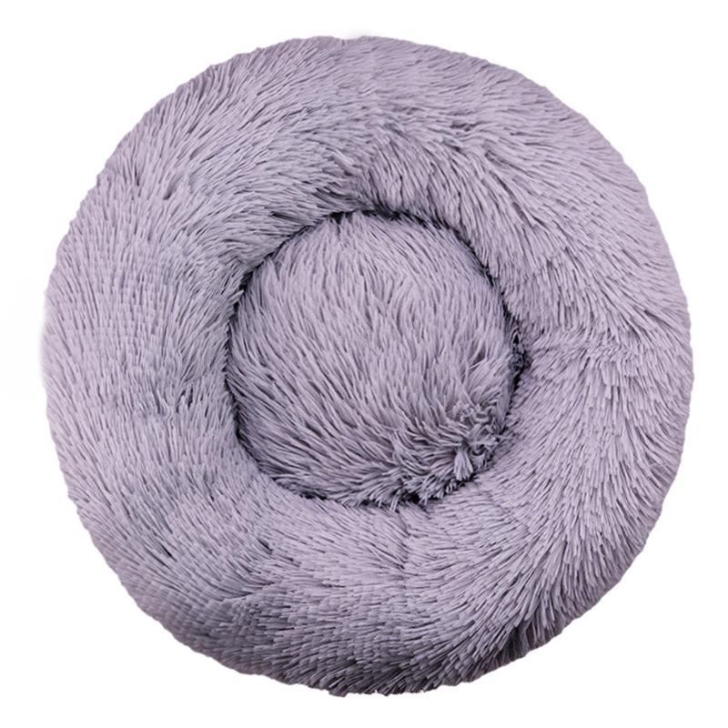 Caseta arenero gato felpa redondo arenero mascota cama perro cojín invierno perro cama mascota suministros mascotas