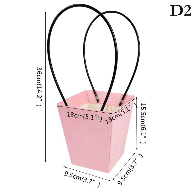 Przenośne pudełko na kwiaty wodoodporny papier torebka kraftowa torebka prezentowa na imprezę