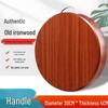 Authentic Antibacterial Ironwood Round Cutting Board - Solid, Non-Stick, and Anti-Mildew for Home and Commercial Use.