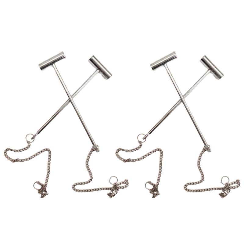 4pcs Emergency Fire Call Point Hammer Steel Emergency Glass Breaker Hammers For Fire Safety Alarm Box Shatter Tool 1