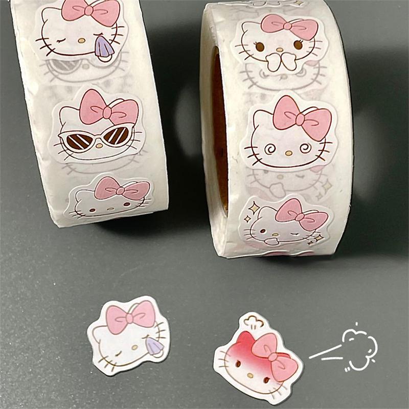 Kawaii Anime Kt Cat Laptop Tablet Stickers Cartoon Cute Hand Account Decoration Stickers  Decals Children Toys Gifts
