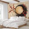 Cherry Blossom Tapestry Multiple Sizes Digital Print Japanese Red Flower Floral Peach Light Fabric Bedroom Living Room Dorm