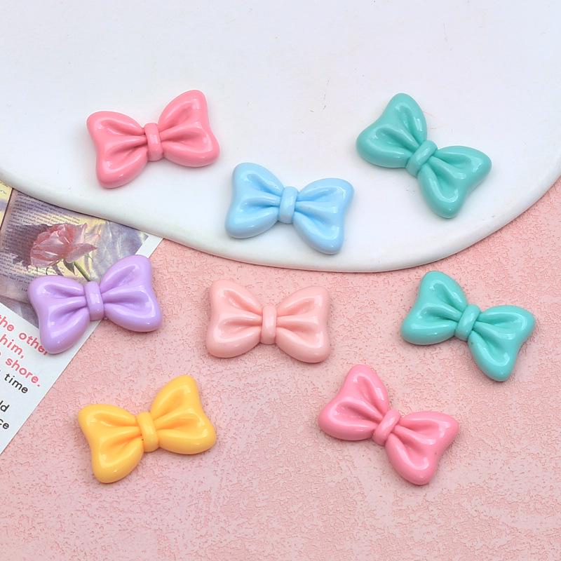 DIY Resin Clog Button Kit: Cute Cartoon Bow, Cream Glue, Hairpin Accessories