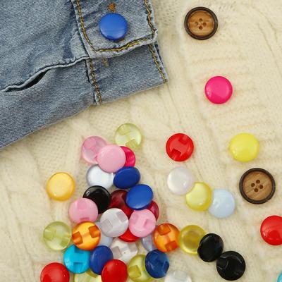 50Pcs Resin Buttons Cat Eye Resin Shirt Buttons Pearl Garment Sewing Accessories DIY Crafts