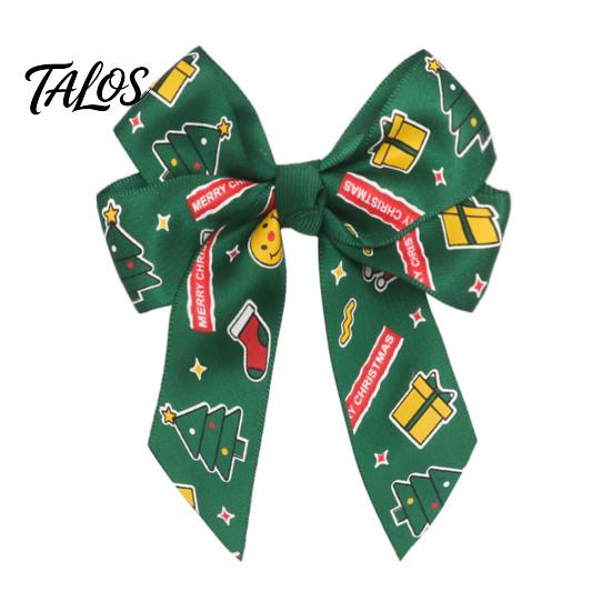 Decorative Bows for Gift Boxes Christmas Bow Hair Clips Women and Girls, Festive Accessories, Cute Accessories Holiday Photos Non Slip Barrettes