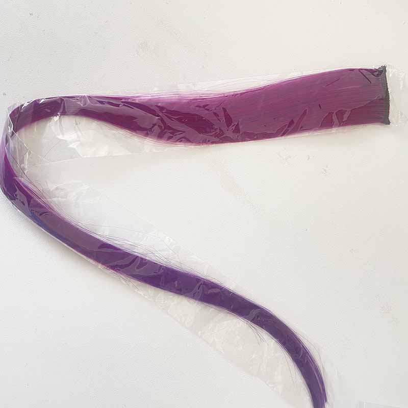 

Женские цветные пряди, накладные волосы на клипсах, синтетические прямые накладные волосы, термостойкие волокна, натуральные искусственные волосы фиолетовый