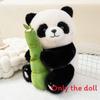 Cute Holding Panda Bamboo And Stump Plush Toy For Birthdays Collectors And