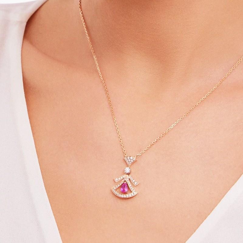 New Full Diamond Necklace for Women, Fashionable, Light Luxury, Elegant, High End, Clavicle Chain