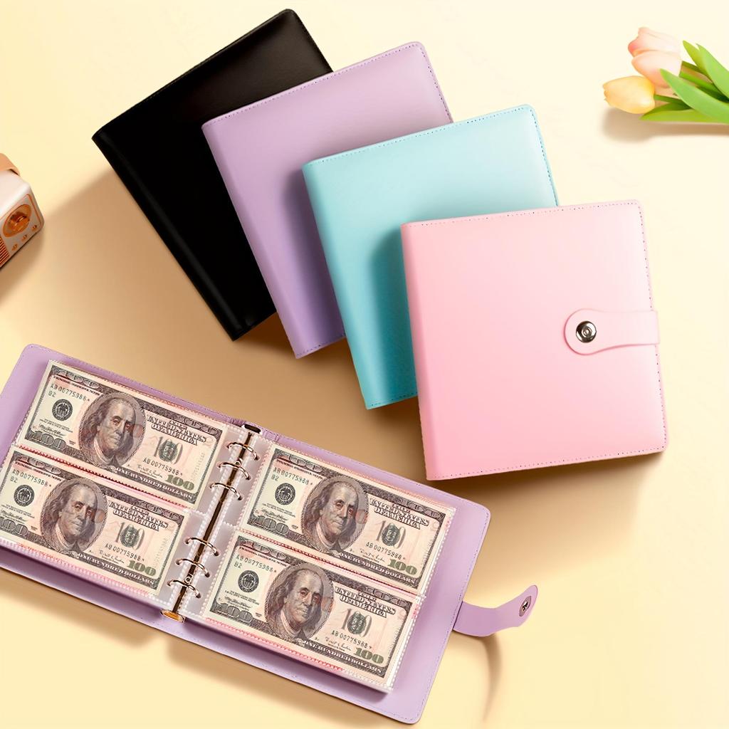 Sparbuch mit großer Kapazität, fasst 200 Banknoten, Budget-Bündelbeutel, Geldspar-Challenge, Geldspar-Bündelbeutel