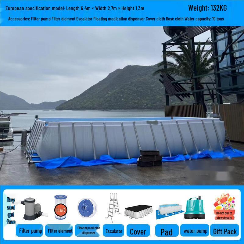 Kuzhe Above Ground Frame Swimming Pool