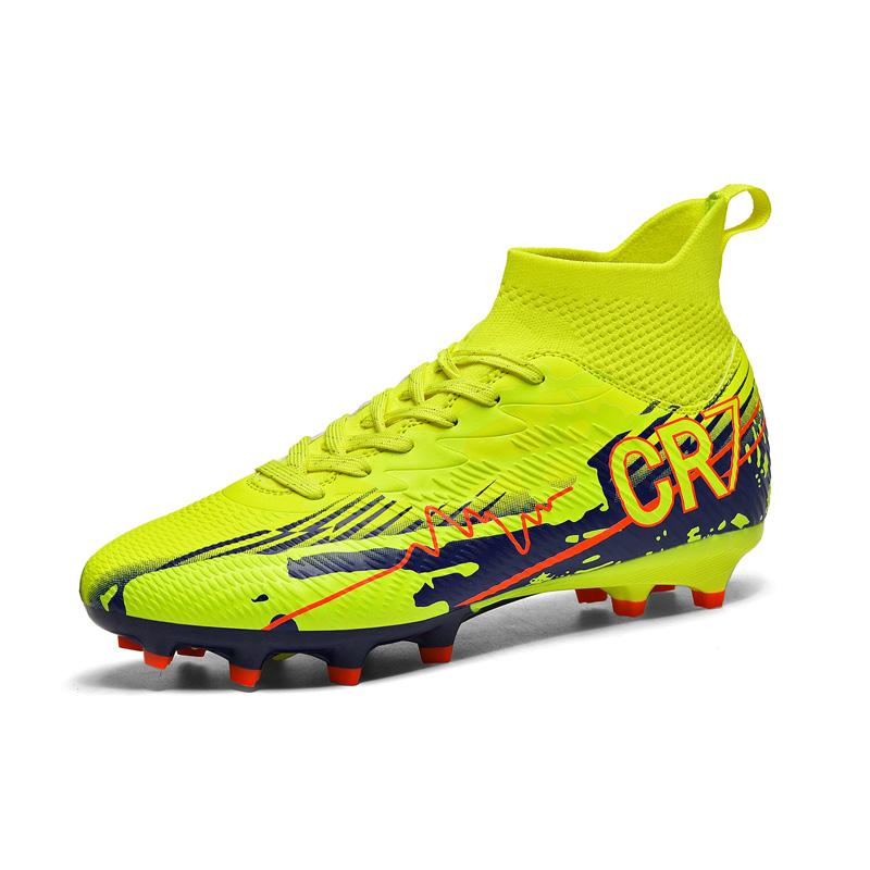 35-45 Teenagers' Large Size High Leg Nails Football Training Sneakers Children's Football Shoes