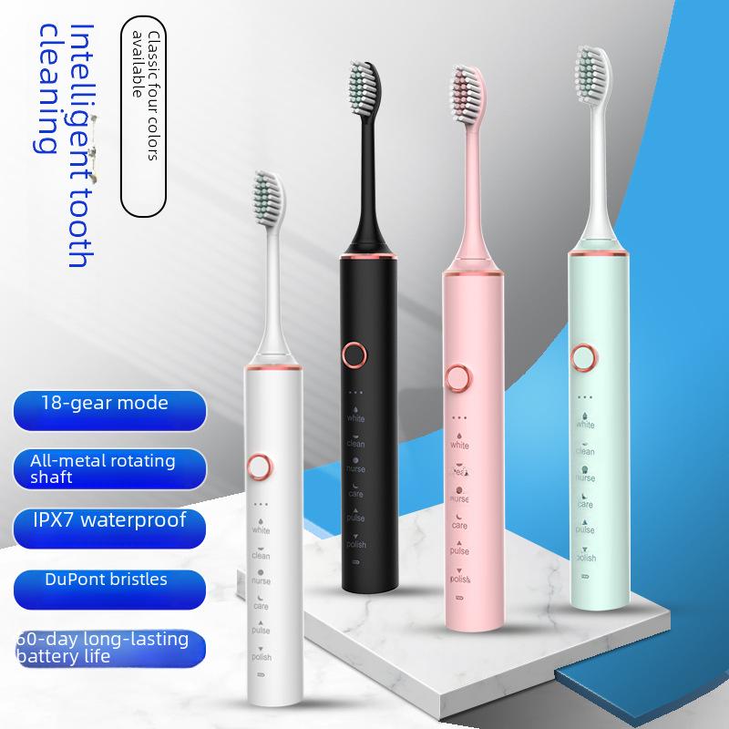 Rechargeable Soft Bristle Electric Toothbrush for Adults - Portable Gift Edition