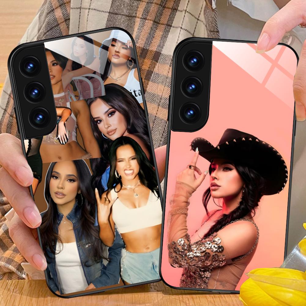 Fashion Becky G Glass Mobile Phone Case for Samsung Galaxy S26 S25 S24 S23 S22 S21 S20 Note20 Plus FE Ultra Colorful Cover