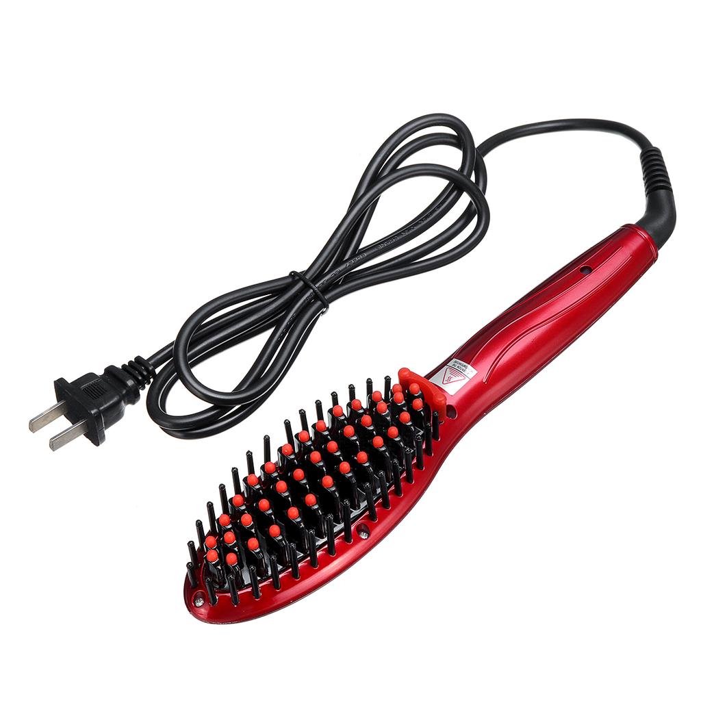 Buy Electric 360° Rotatable Women Ceramic Hair Straightener Anion Brush