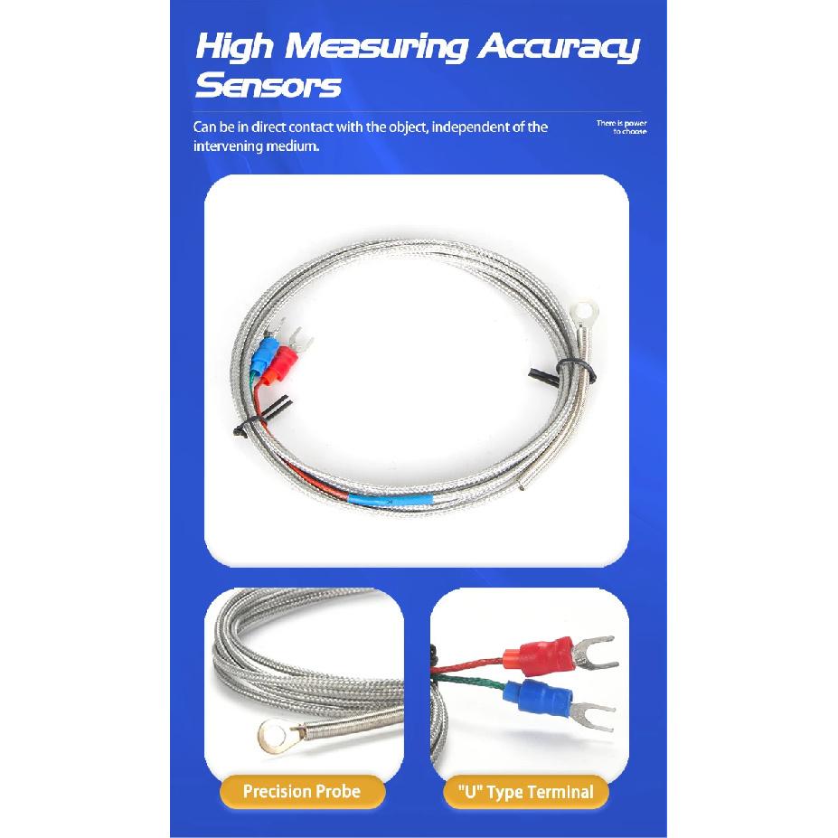 CG 5mm Hole 1m 2m 3m 5m Washer Gasket Type Probe K J Temperature Thermo Sensor Cable for Industrial Temperature Controller