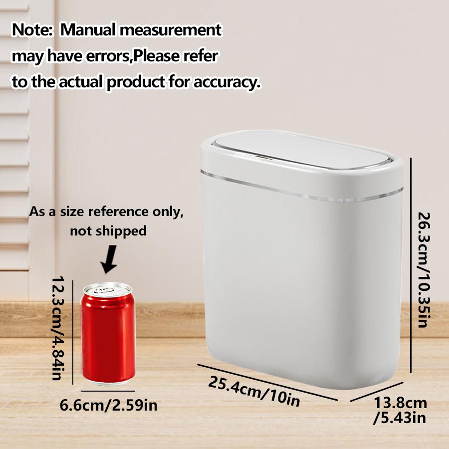 ONEKA Touchless Desktop Mini Slim Trash Can Motion Sensor Induction Trash Can with Lid Smart Trash Bin Office
