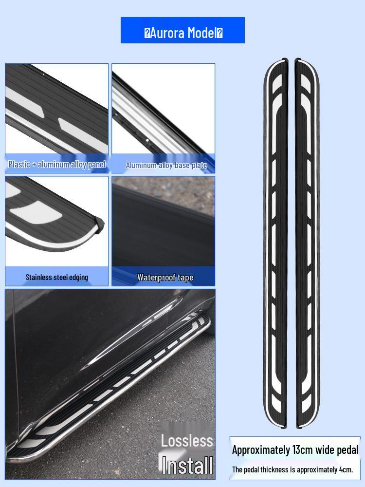 2024 Beijing BJ30 Electric Vehicle Aluminum Foot Pedals with Welcome Lights