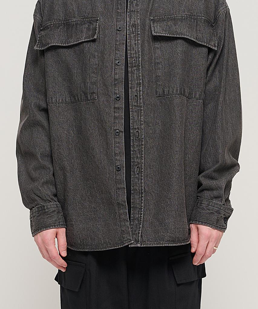 CARGOBROS Pocket Over Denim Shirt (Black)