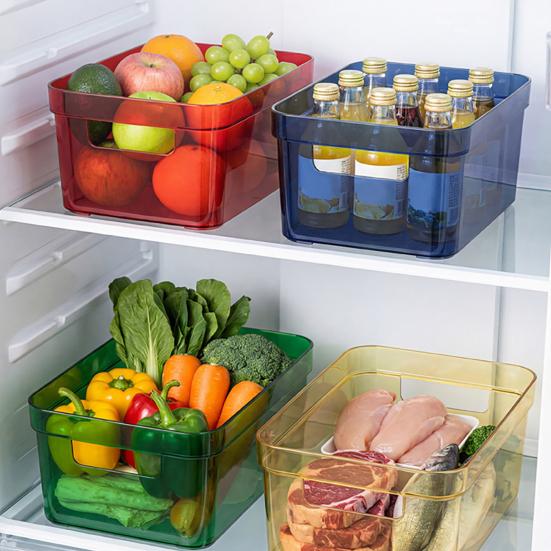 Feuchtigkeitsgeschützte Aufbewahrungsbox mit Deckeldesign Klare Sicht Stapelbarer Organizer Langlebiger Kunststoffbehälter für Zuhause