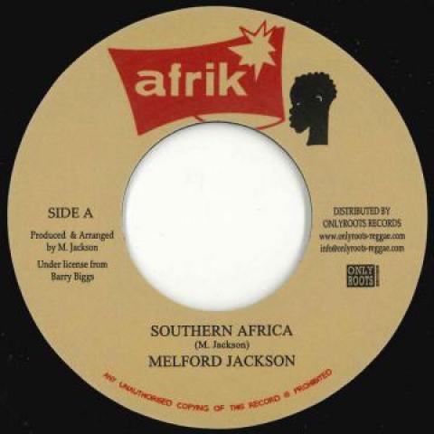 7inch Record MELFORD JACKSON - Southern Africa / Version OR102 Afrik/Onlyroots 1978 France Reggae, Ska & Dub Used