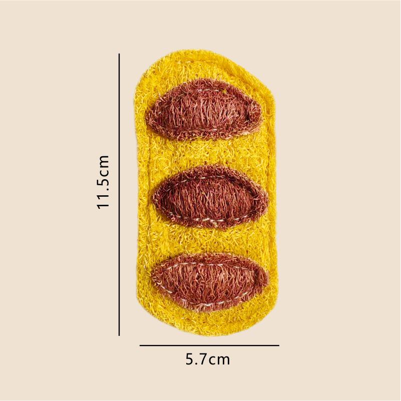 Loofah Catnip Teaser Stick: Self-Entertainment & Teeth Grinding Toy for Cats